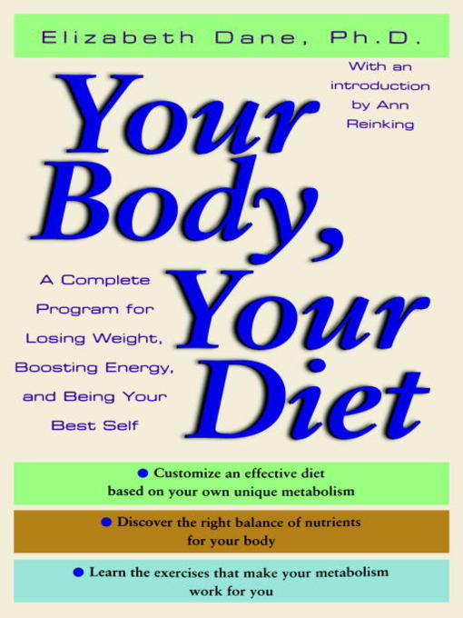 Title details for Your Body, Your Diet by Elizabeth Dane, Ph.D. - Available